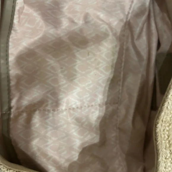 Stella And Dot Ellie Hobo Bag Retired Metallic/Straw Crossbody 2 Way Strap - Picture 7 of 12